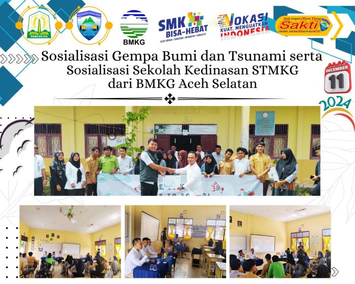 BMKG Gelar Goes to School Di SMKN 1 Kluet Timur Kabupaten Aceh Selatan ...