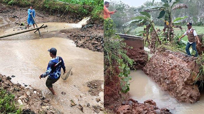 Jembatan Penghubung 2 Desa di Bukit Kemuning Ambrol, Lampung Utara ... Jembatan Penghubung 2 Desa di Bukit Kemuning Ambrol, Lampung Utara ...