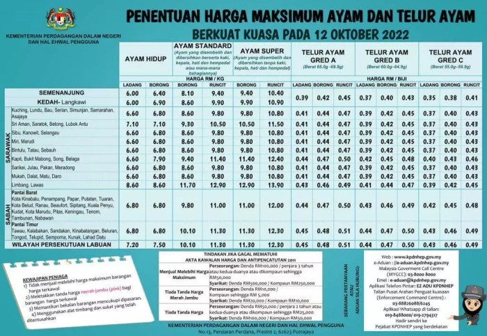 Harga ayam kampung di Setia Aceh Barat Daya