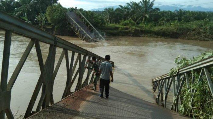 Krueng Pase Meluap, Jembatan Gantung di Tanah Luas Aceh Utara Roboh ... Ternak jangkrik di Geureudong Pase Aceh Utara