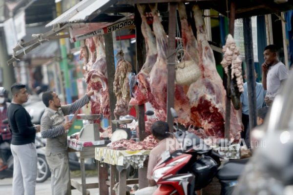 Daging kambing di Pasar Minggu, Jakarta Selatan