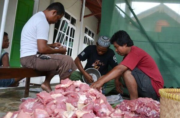 Daging kambing di Marbau, Labuhanbatu Utara