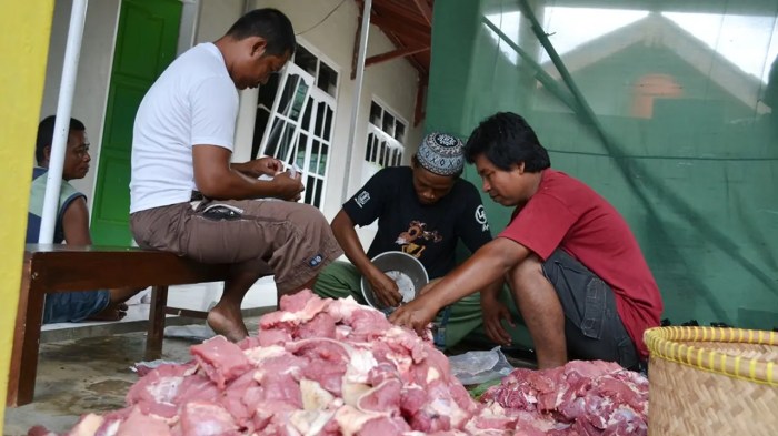Daging kambing di Marbau, Labuhanbatu Utara