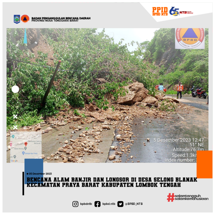 SiAGA | Bencana Alam Banjir dan Longsor di Desa Selong blanak Kecamatan ... Daun penggemuk ayam di Praya Barat Daya, Lombok Tengah