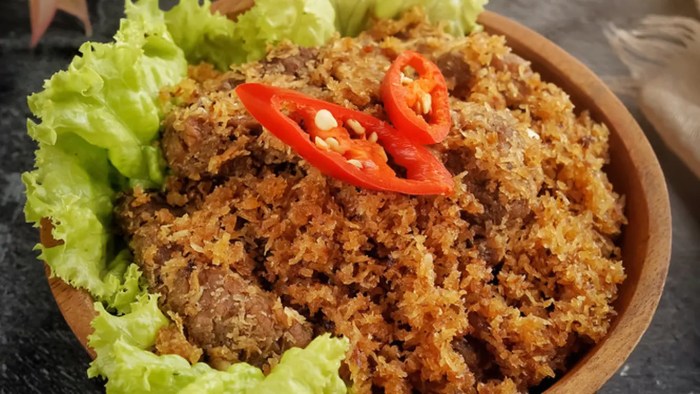 Resep Serundeng Daging Kambing yang Gurih Nikmat - Food Fimela.com Daging kambing di Karangtengah, Wonogiri