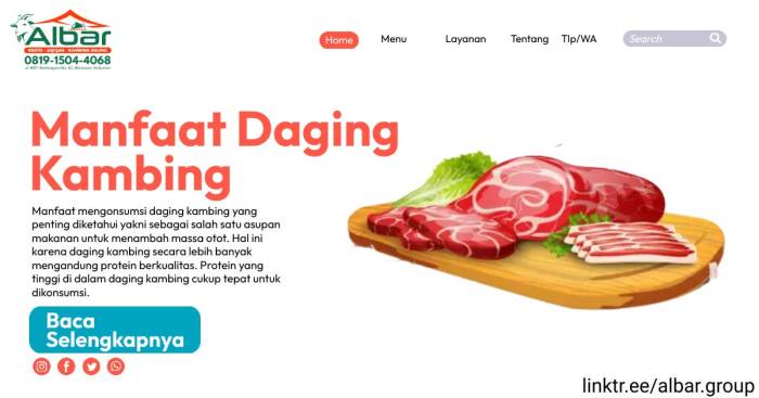 Daging kambing di Kaliangkrik, Magelang