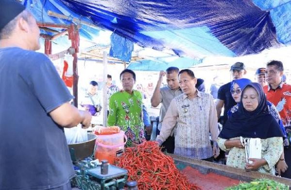 Jelang Idulfitri Bupati Tulang Bawang Monitoring Kondisi Bahan Pangan ...
