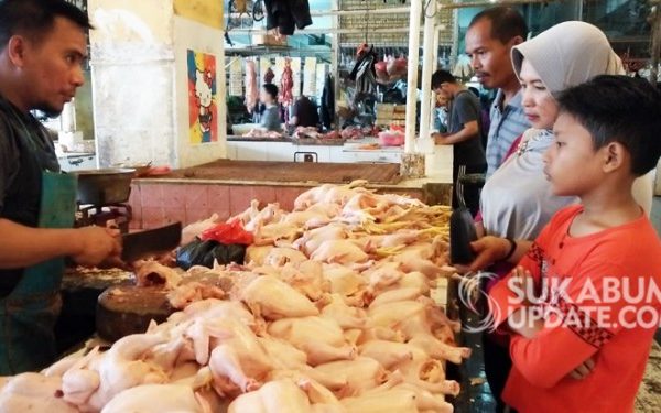 Ayam Potong di Pasar Cibadak Sukabumi Tembus Rp 38 ribu per Kg ...