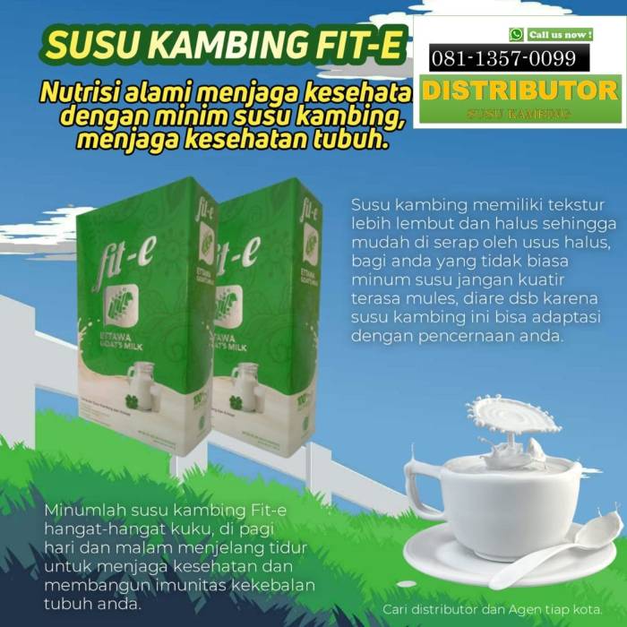 Susu kambing di Gedangan, Malang