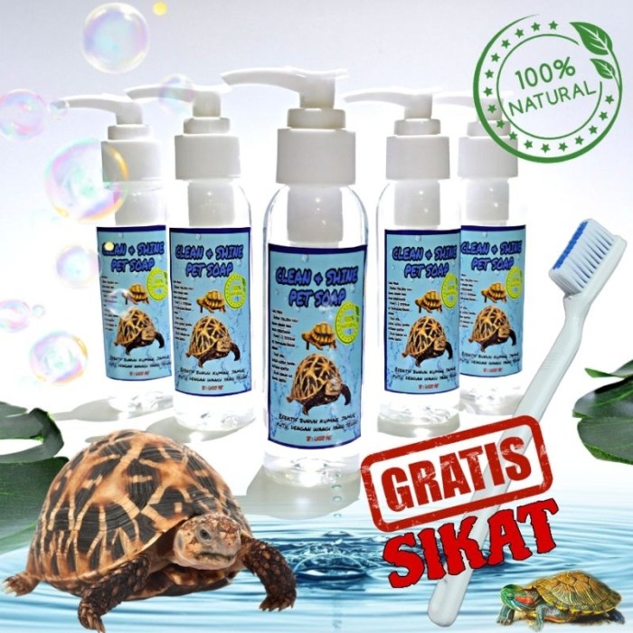Jual [WS12] 250ML Reptile soap sabun kura kura sulcata tortoise shampoo ...