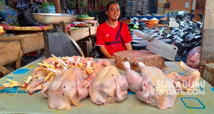 Menjelang Pergantian Tahun, Harga Ayam Potong di Sukabumi Masih Tinggi ... Menjelang Pergantian Tahun, Harga Ayam Potong di Sukabumi Masih Tinggi ...