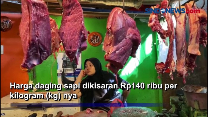 Awal Ramadan, Daging Sapi di Bekasi Dijual Normal Rp140 Ribu per Kg ...