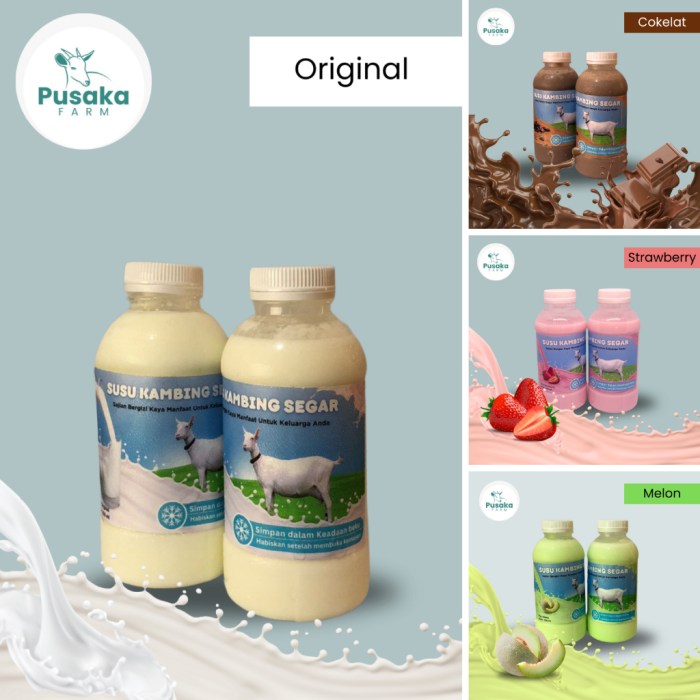 Jual Susu Kambing Segar 200ml Varian Rasa | Shopee Indonesia Susu kambing di Kertanegara, Purbalingga