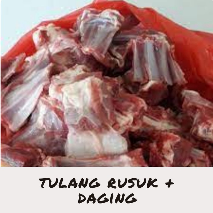 Jual Tulang Rusuk + Daging Kambing 250 gram Indonesia|Shopee Indonesia Daging kambing di Banjarsari, Kota Surakarta
