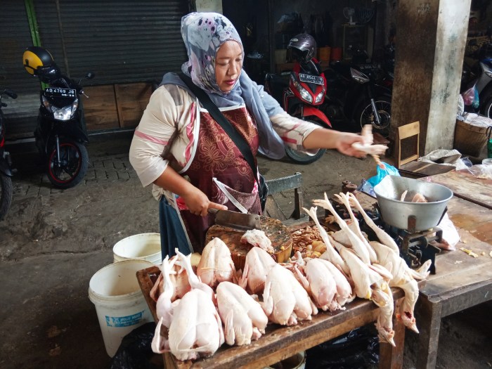 Harga Daging dan Ayam Potong di Kota Bekasi Meroket Harga ayam kampung potong di Bekasi Barat, Kota Bekasi