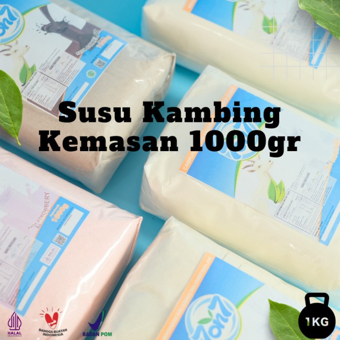 Jual Susu Kambing Kemasan 1000gr | Shopee Indonesia Susu kambing di Sukaresik, Tasikmalaya