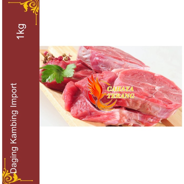 Jual Daging Kambing Frozen Beku Impor Imported Frozen Goat Meat 1kg 1 ... Daging kambing di Greged, Cirebon