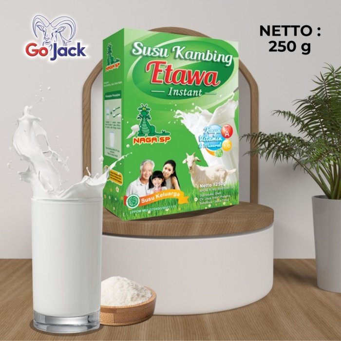 Jual Susu Kambing Bubuk Etawa Naga SP 250g Original Cocok Untuk Sendi ... Susu kambing di Moga, Pemalang