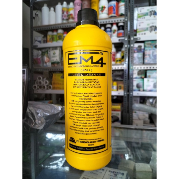 Jual EM4 Kuning Pertanian 1Liter harga murah di Purworejo Em4 peternakan ayam di Bathin VIII, Kabupaten Sarolangun