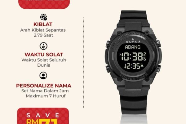 JAM SOLAT AZAN KIBLAT BURUJ EXCLUSIVE X | Shopee Malaysia