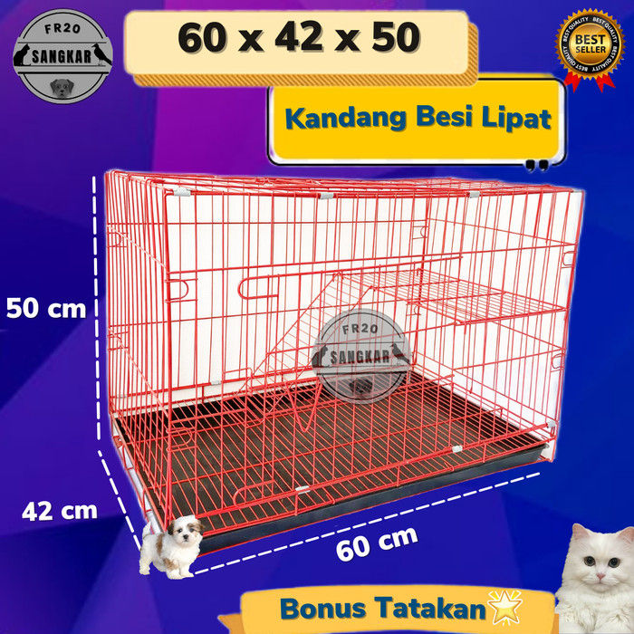 KANDANG KUCING TINGKAT SIZE L 60X42X50 BESI LIPAT TEBAL | Lazada Indonesia KANDANG KUCING TINGKAT SIZE L 60X42X50 BESI LIPAT TEBAL | Lazada Indonesia