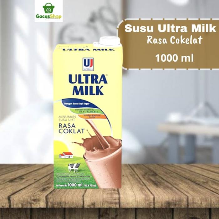 Susu Kotak Ultra Milk 1000 ml - GacasShop Susu kambing di Caringin, Bogor