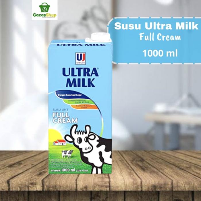 Susu Kotak Ultra Milk 1000 ml - GacasShop Susu kambing di Parigi, Pangandaran