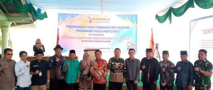 Bawaslu Sumbar Resmikan Kampung Pengawasan Partisipatif di Padang ...