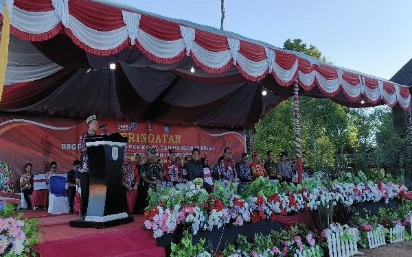 Daun penggemuk ayam di Sanaman Mantikei, Katingan