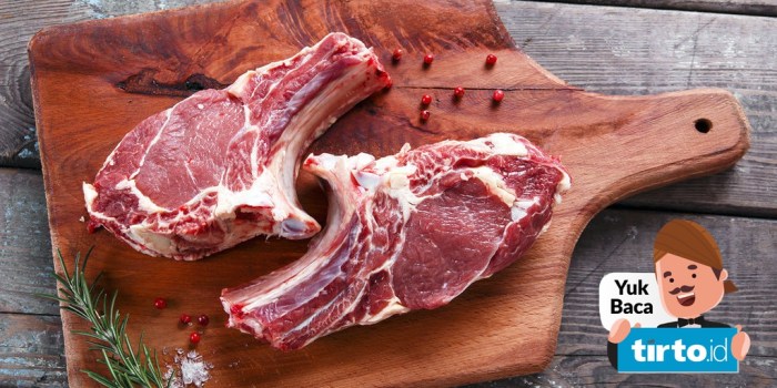 Daging kambing di Sikap Dalam, Empat Lawang