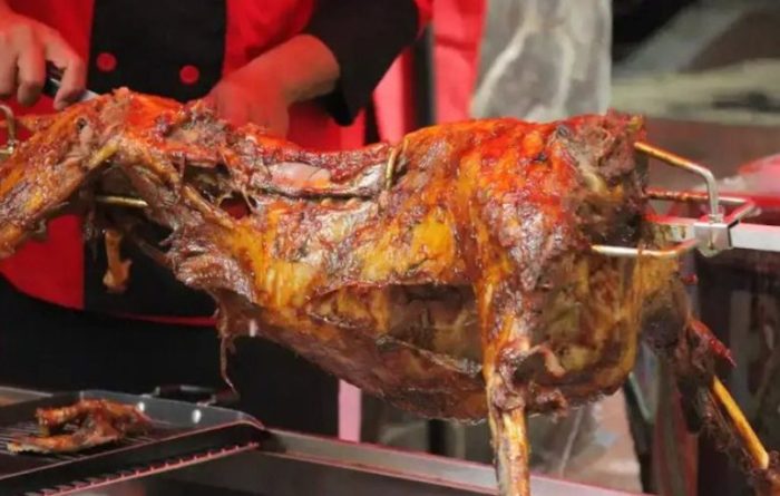 Daging kambing di Duduk Sampeyan, Gresik