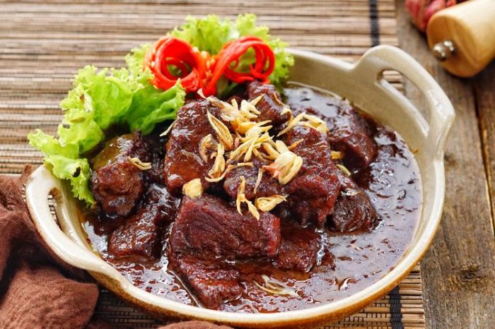 Daging kambing di Sayur Matinggi, Tapanuli Selatan