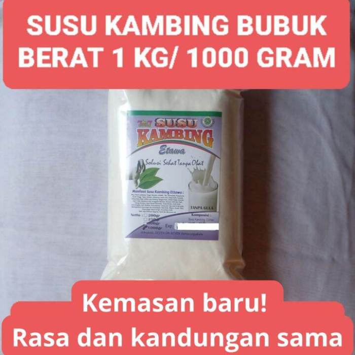 Jual Susu Kambing Etawa Bubuk Skygoat | Per Sachet @20 Gram | Rasa ... Susu kambing di Grobogan, Kabupaten Grobogan