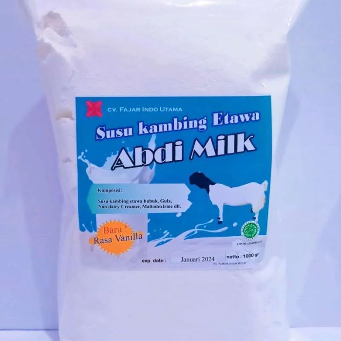 Susu kambing di Warung Kiara, Sukabumi