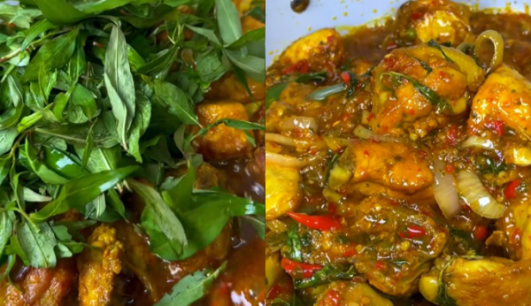 Daun penggemuk ayam di Witihama, Flores Timur