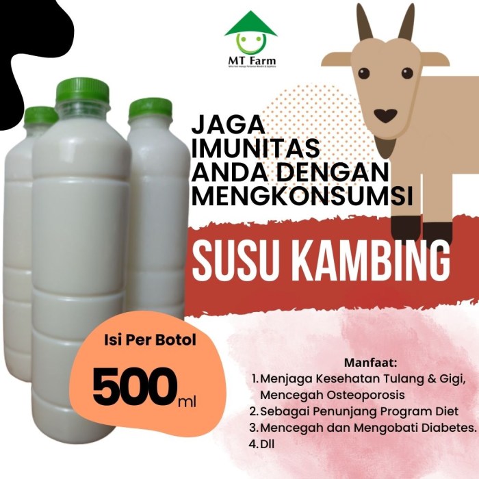 Susu kambing di Pacet, Mojokerto