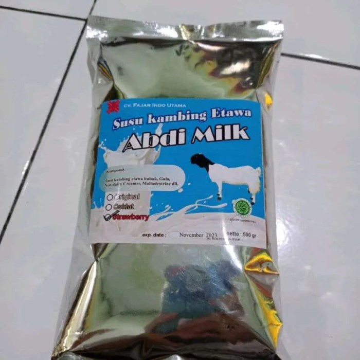 Susu kambing di Kebon Sari, Madiun
