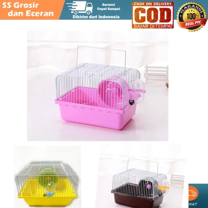 Kandang Hamster / Landak Mini / Gerbil / Marmut Reptil Box Eskrim 8L kandang Akrilik dengan LED