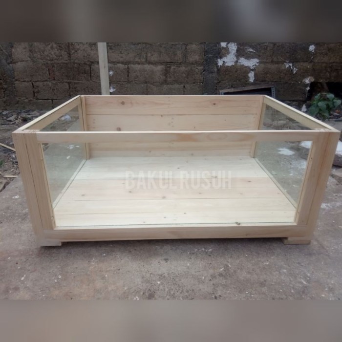 Jual KANDANG KURA KURA DARAT SULCATA BOX KURA KURA TORTO BESAR KACA ...