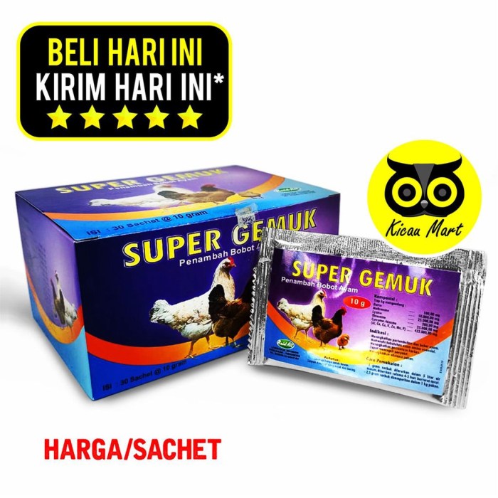 Daun penggemuk ayam di Ponre, Bone