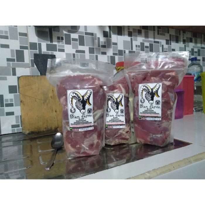 Jual Daging kambing muda tanpa tulang kemasan 1kg | Shopee Indonesia Daging kambing di Medan Area, Kota Medan