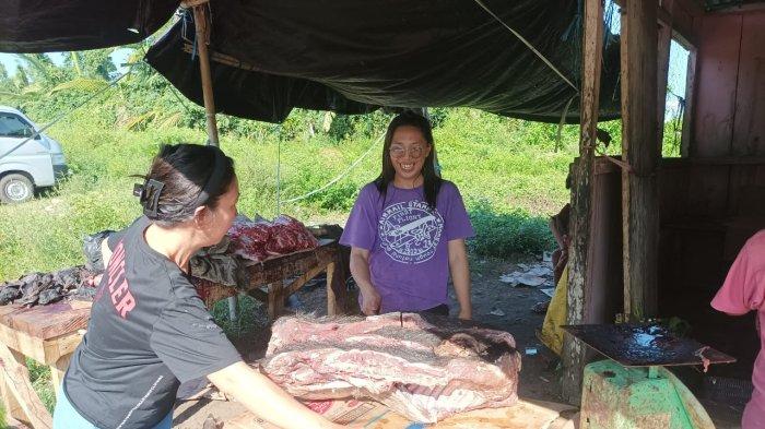 Daging kambing di Batang Toru, Tapanuli Selatan