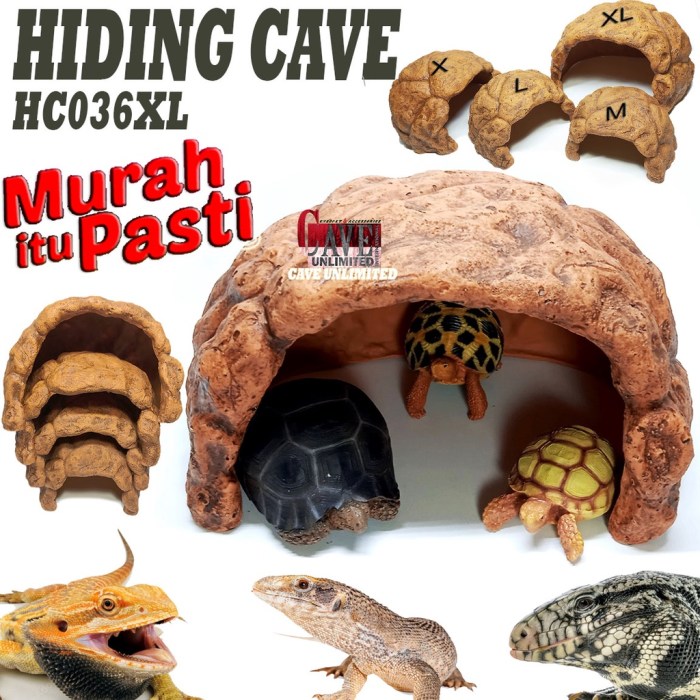 Jual HC036XL XTRA LARGE HIDINGCAVE JUMBO TEMPAT BERSEMBUNYI NGUMPET ... Kandang gecko/kandang reptile plus hiding cave ukuran 40*20*15cm
