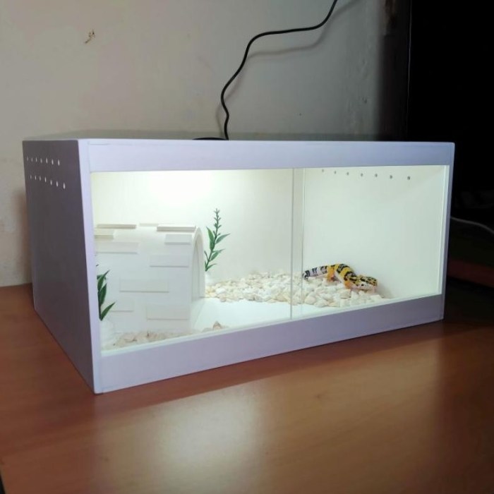 Jual ORIGINAL Kandang Gecko Plus Hiding Cave / Kandang Akrilik Reptil ... Jual ORIGINAL Kandang Gecko Plus Hiding Cave / Kandang Akrilik Reptil ...
