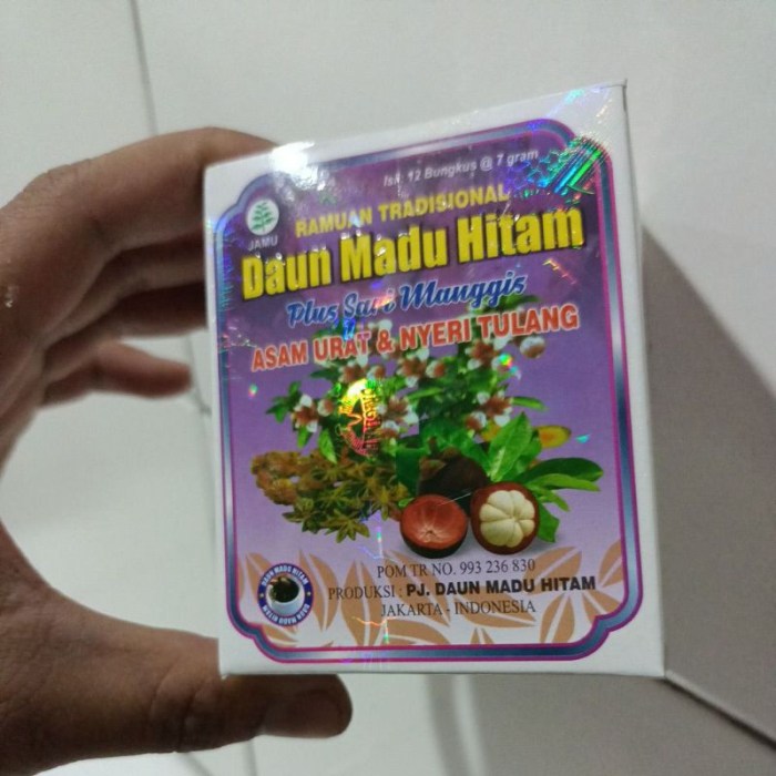 Jual ( 12 Sachet ) Jamu Daun Madu Hitam Plus Sari Manggis | Shopee ... Daun penggemuk ayam di Mandai, Maros