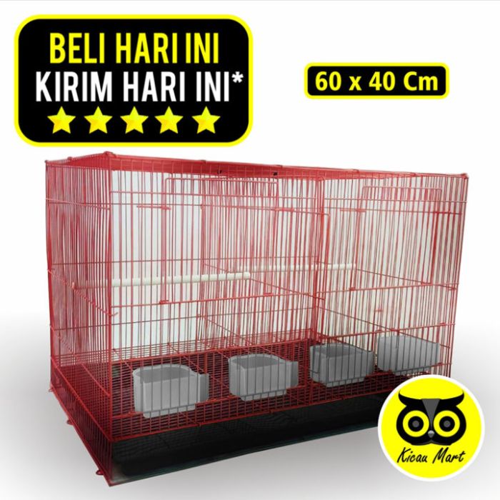 KICAU MART Sangkar Umbaran Kandang Sekat Size 60x40x40 Sangkar Kotak ... SEMPATI KANDANG ANJING 3 TINGKAT SIZE XXL 130X90X60 KANDANG REPTIL SUGAR GLIDER MONYET KANDANG HEWAN KCG3XXL