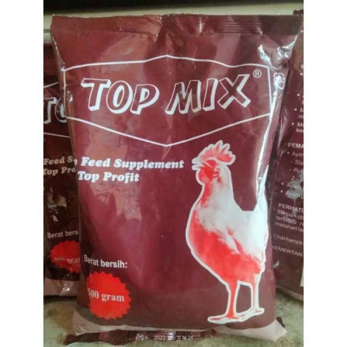 Jual TOP MIX 500 gr MEDION Suplemen Penggemuk Ayam Tingkatkan Produksi ... Daun penggemuk ayam di Cigemblong, Kab. Lebak