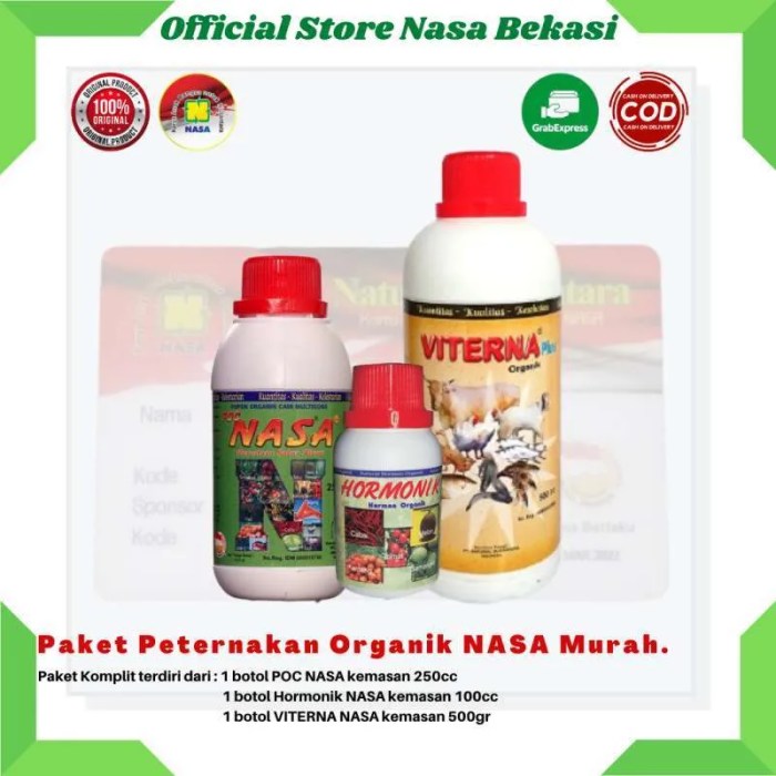 Promo Paket Budidaya Ternak Nasa - Paket Vitamin Ternak Organik - Obat ... Daun penggemuk ayam di Itlay Hisage, Kab. Jayawijaya