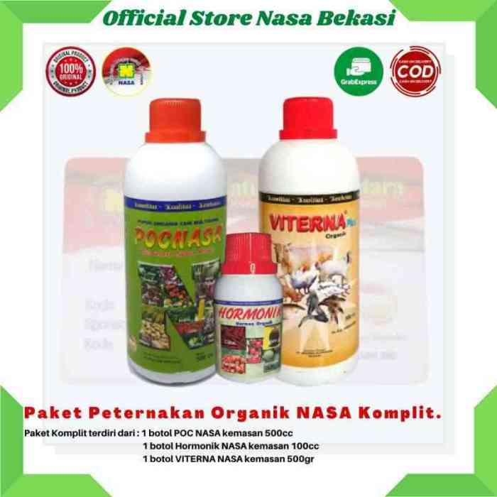 Promo Paket Budidaya Ternak Nasa - Paket Vitamin Ternak Organik - Obat ... Daun penggemuk ayam di Yigi, Kab. Nduga