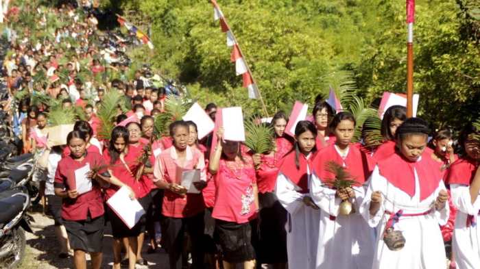 Daun penggemuk ayam di Alak, Kota Kupang